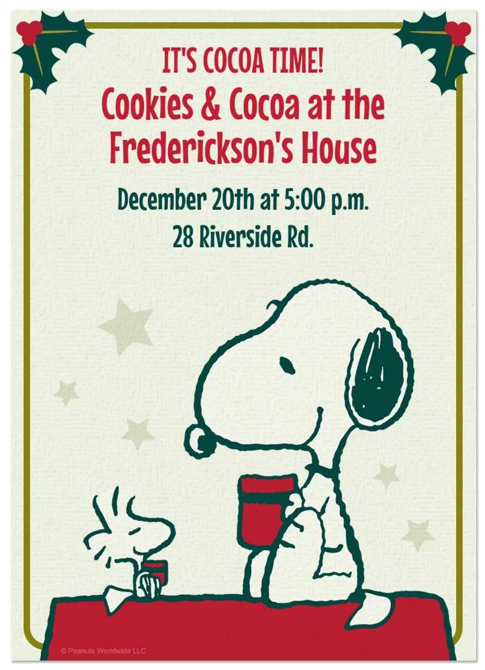 Peanuts | Hot Cocoa card image