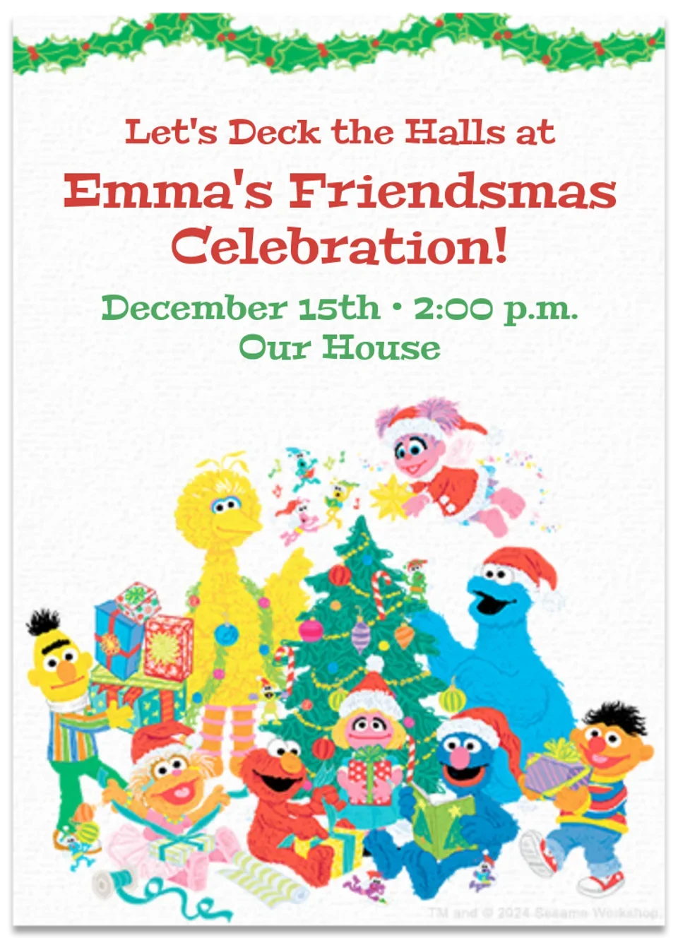 Sesame | Friendsmas card image