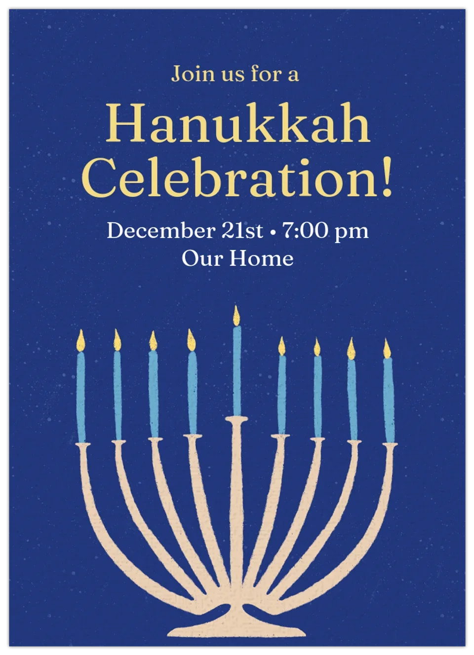 Hanukkah Simple card image