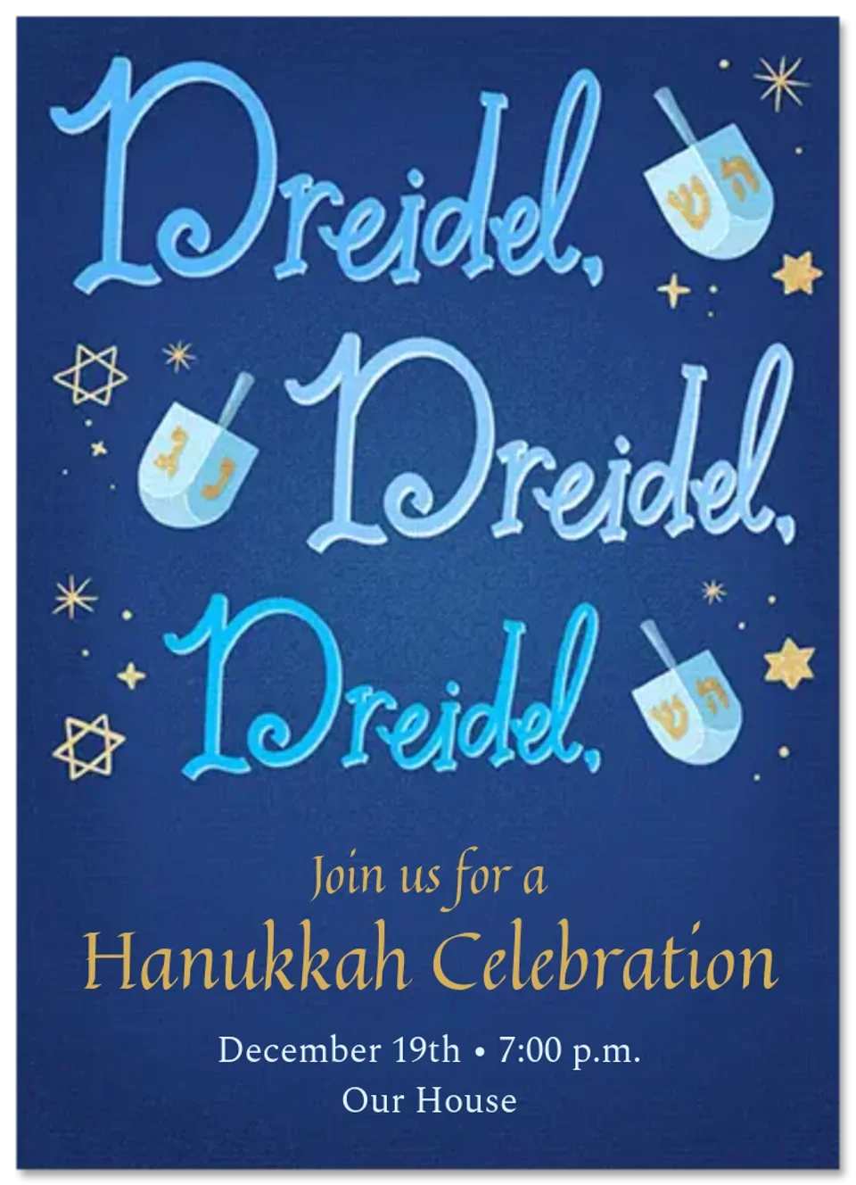 Dreidel Dreidel Dreidel card image