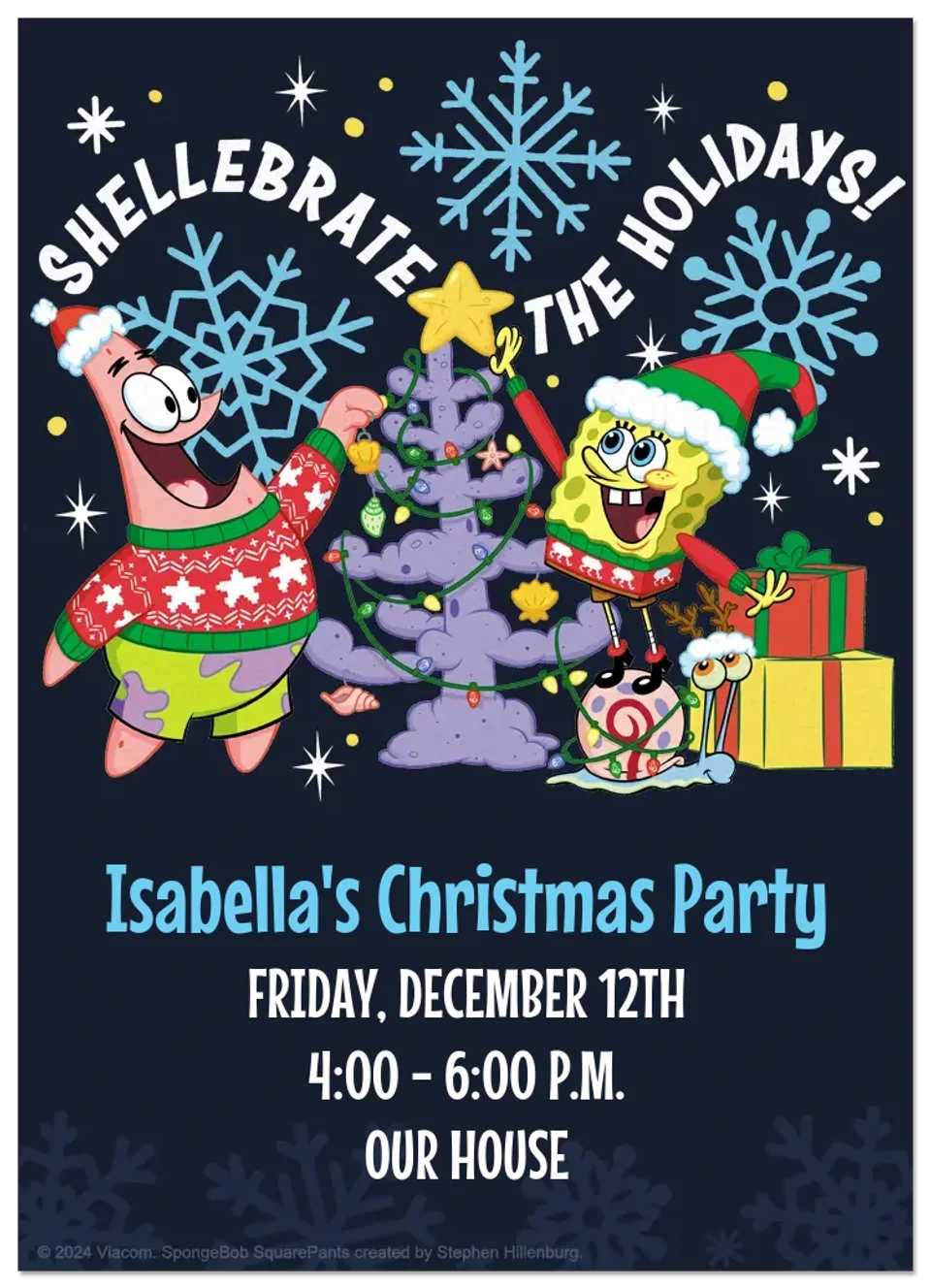 SpongeBob | Shellebrate the Holiday card image