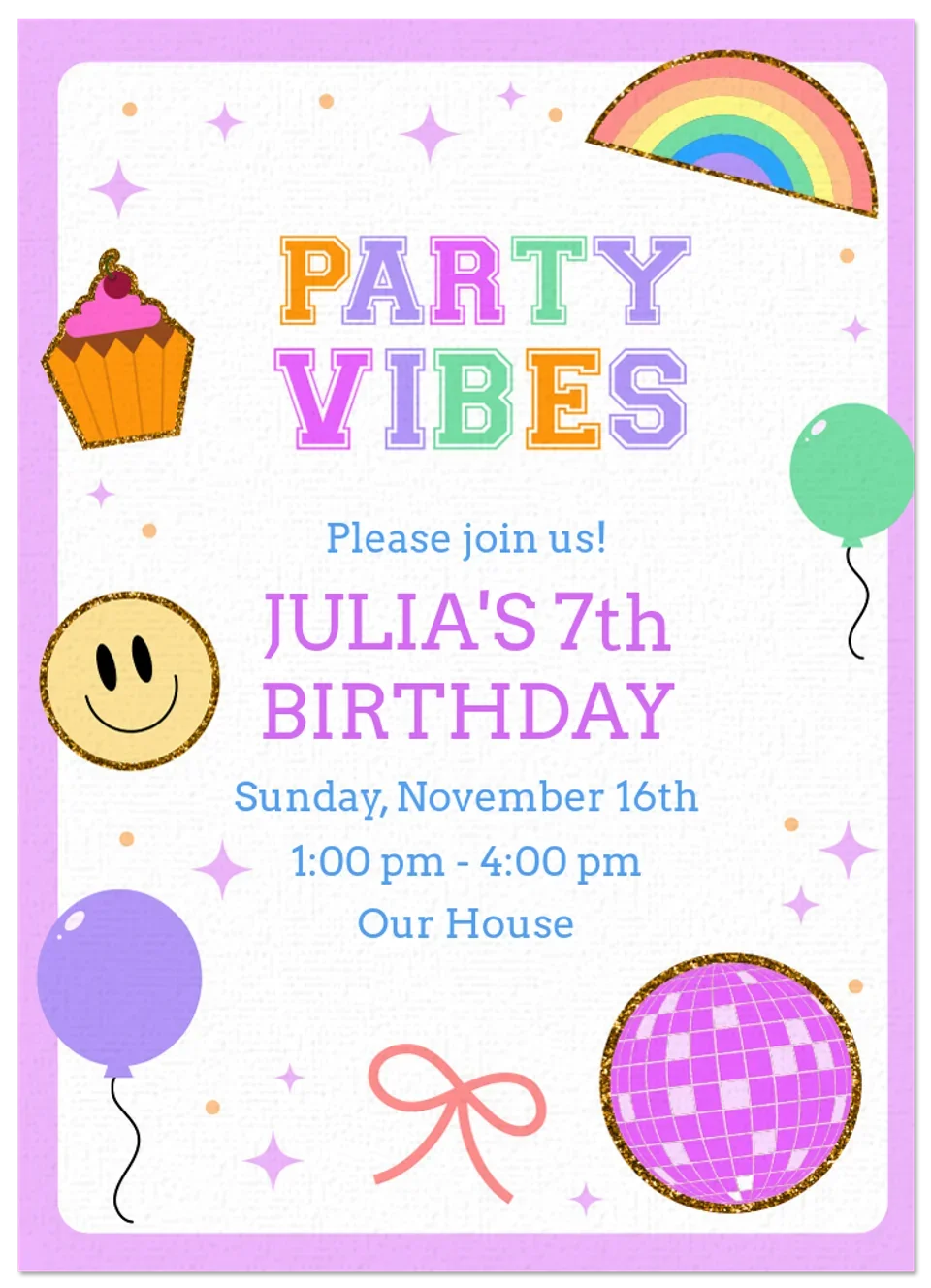 Varsity Vibes Birthday card image