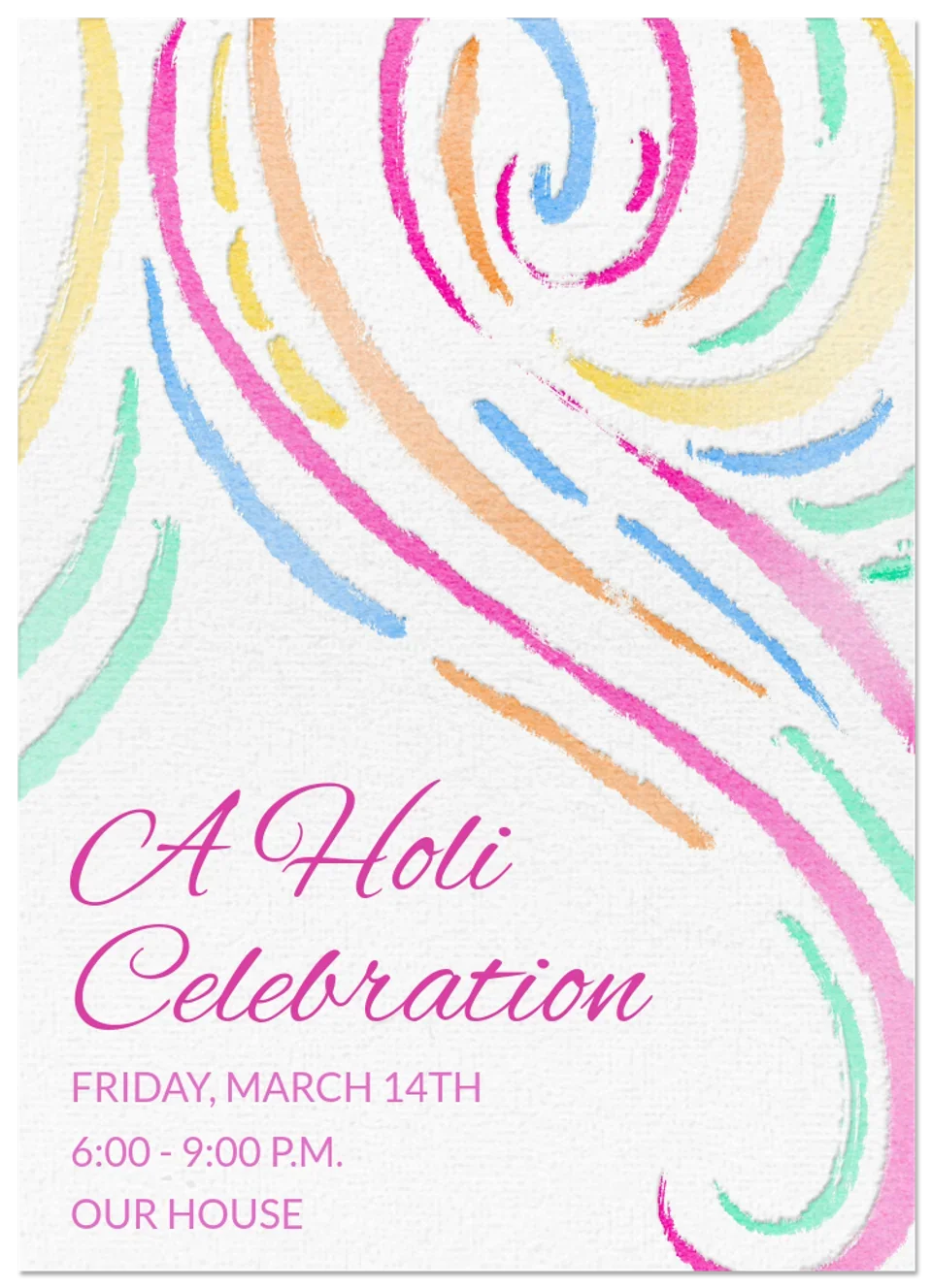 Holi Flourish card image