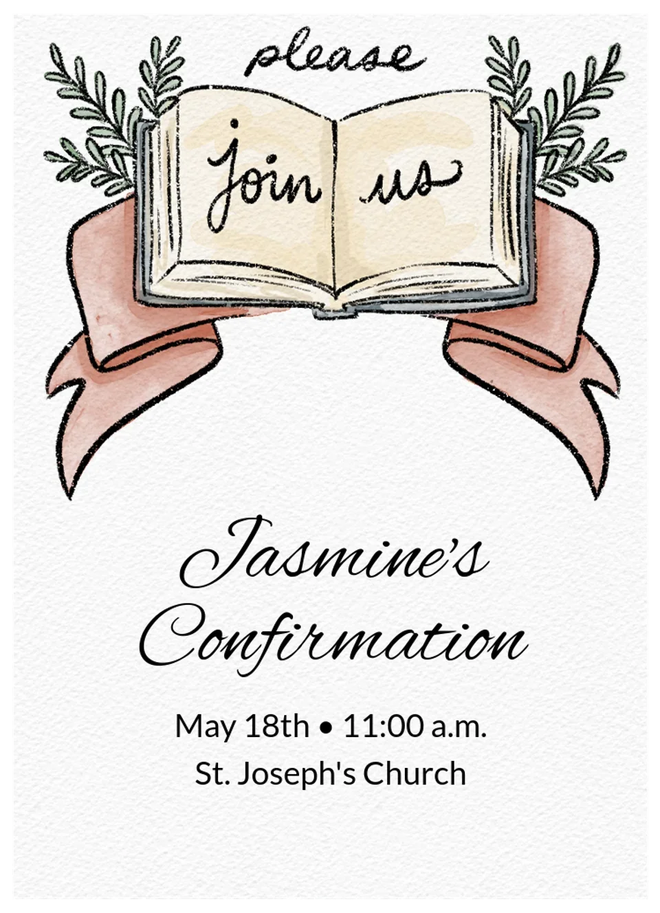 Bible Confirmation card image