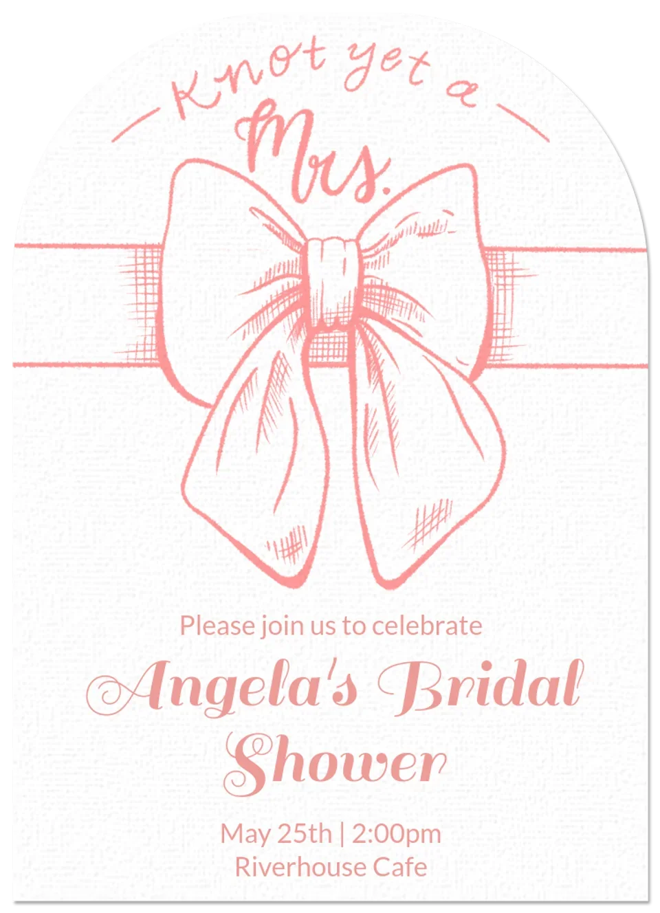 Bridal Shower Bows card image