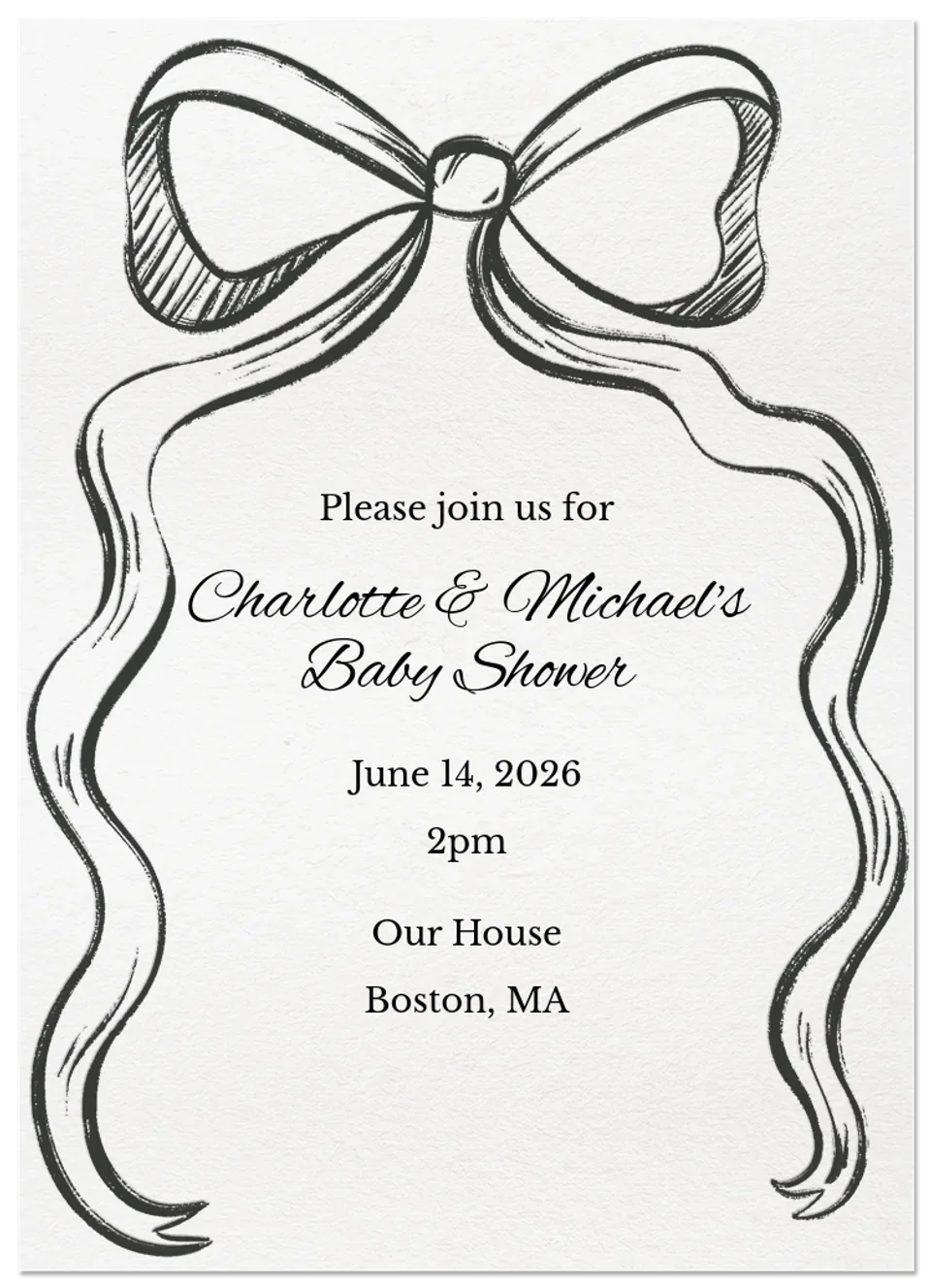 Hand Drawn Ribbon card image