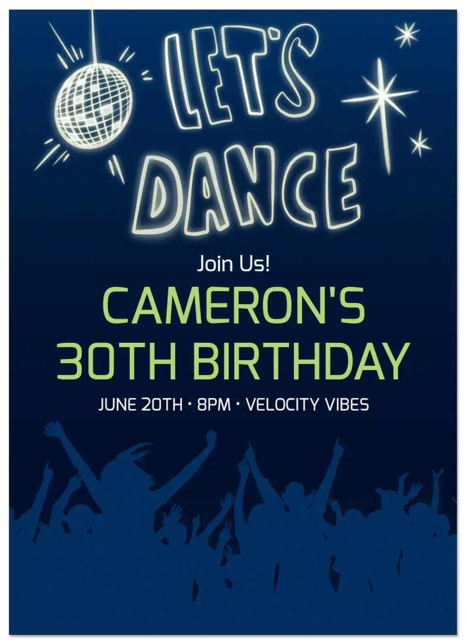 Let's Dance Party card image