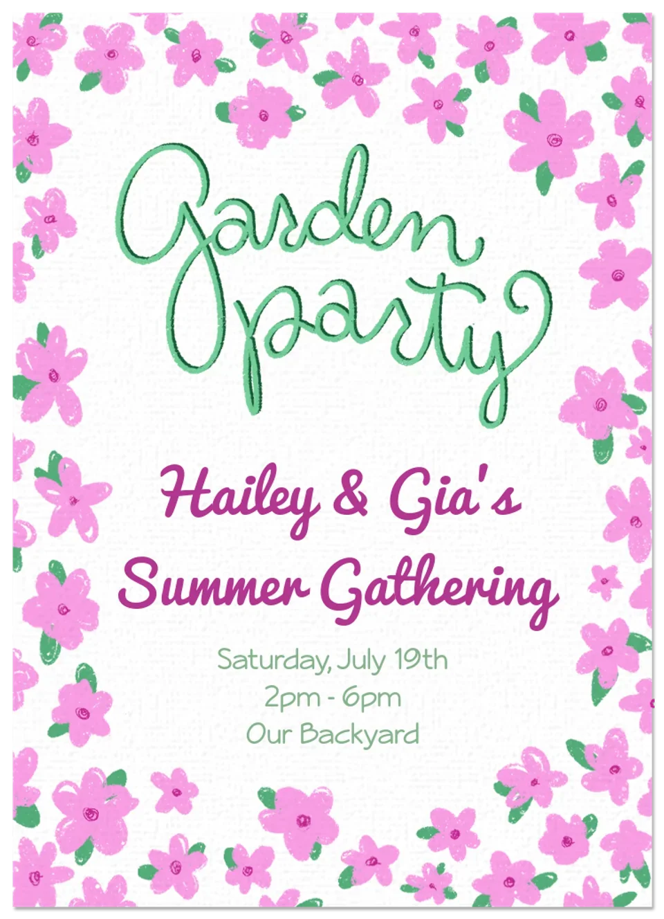 Garden Party Floral card image