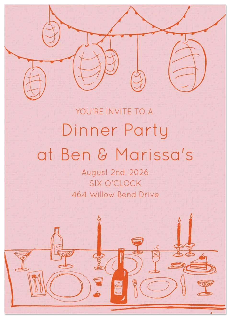 Backyard Nuptials Sketch card image