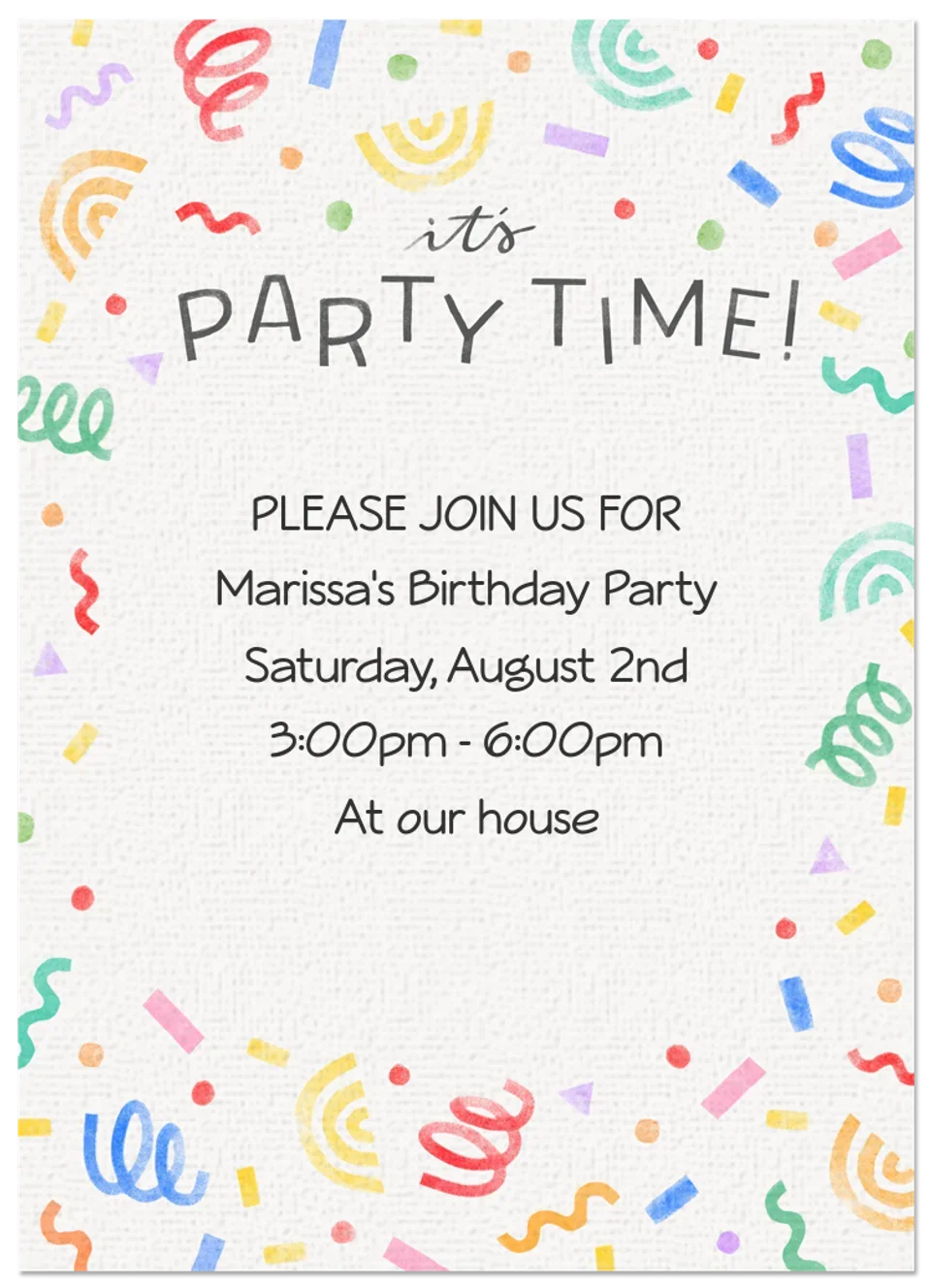 Party Time card image