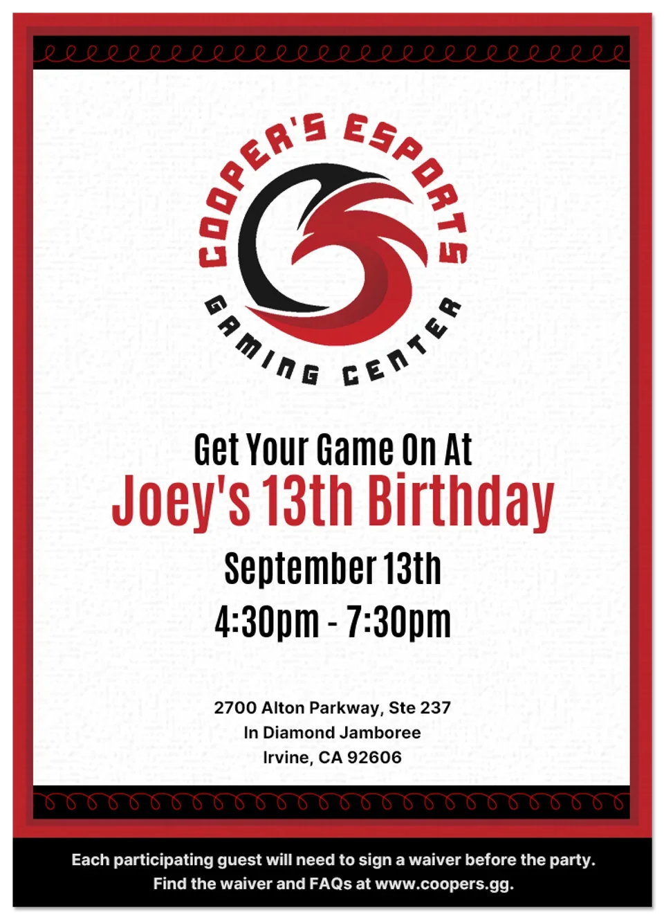 Cooper’s eSports | Gaming card image