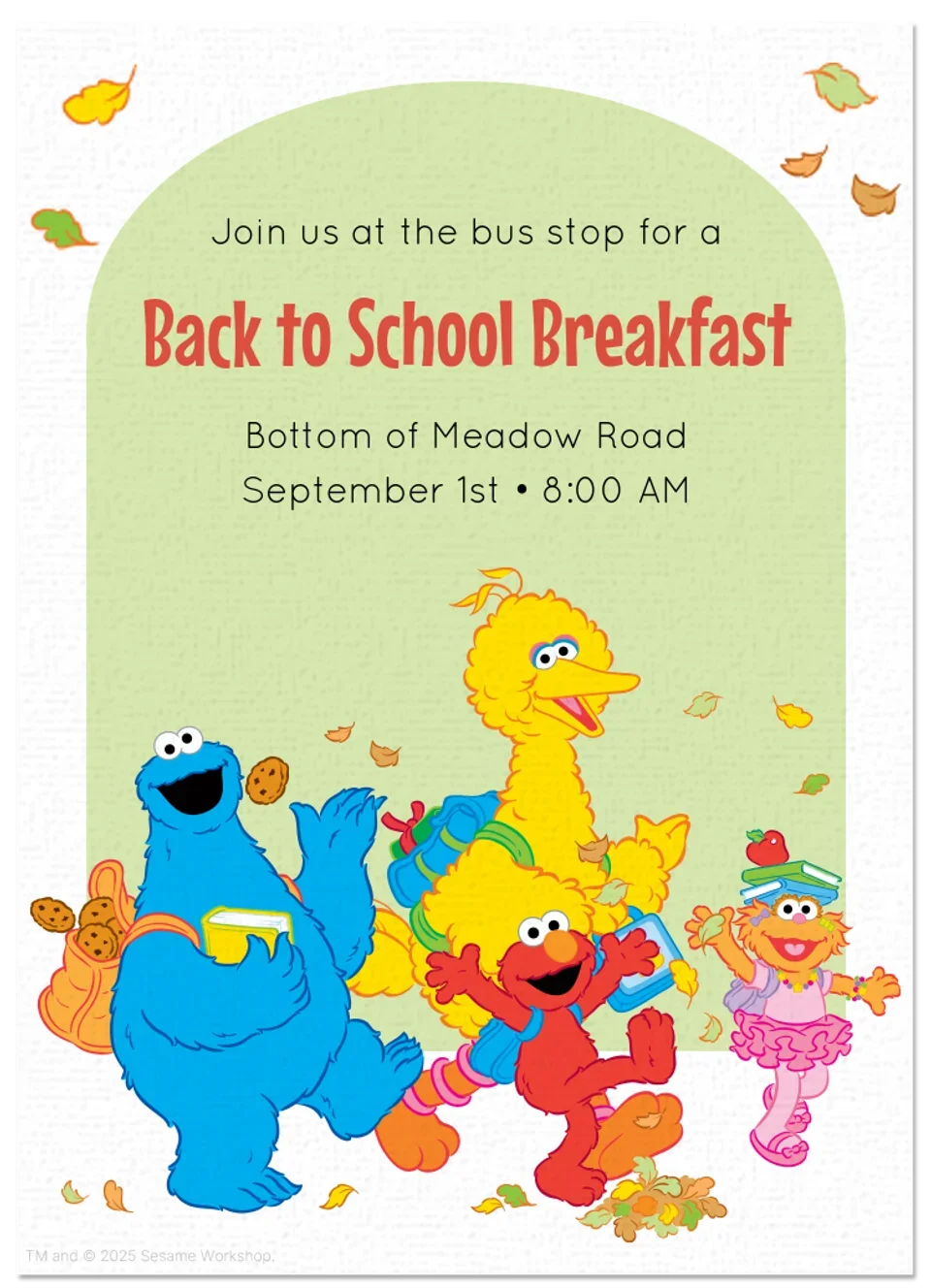 Sesame | Fall Back to School card image