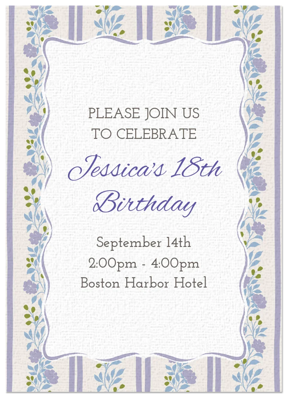 Vintage Birthday card image