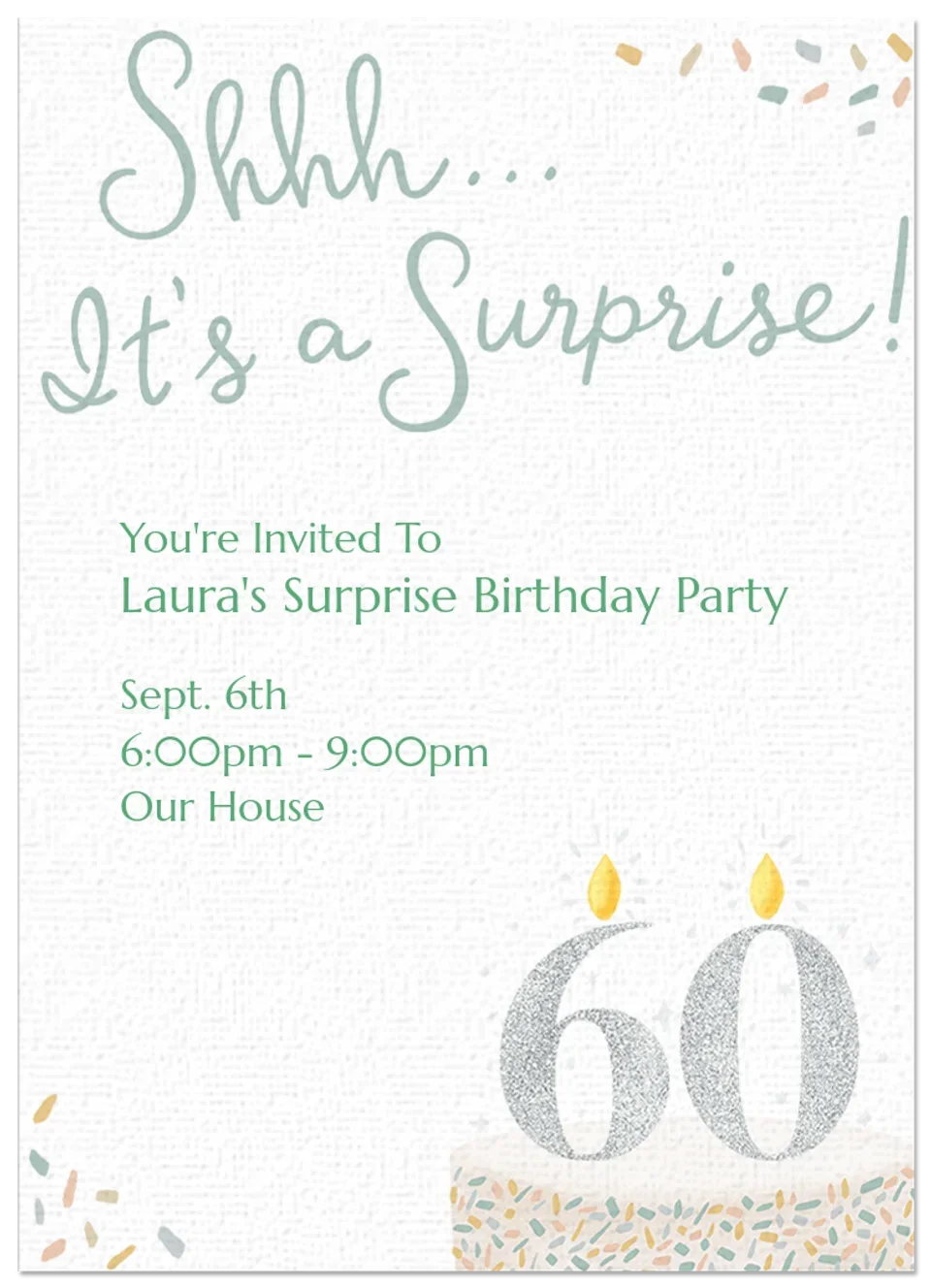 Surprise Cake 60 card image
