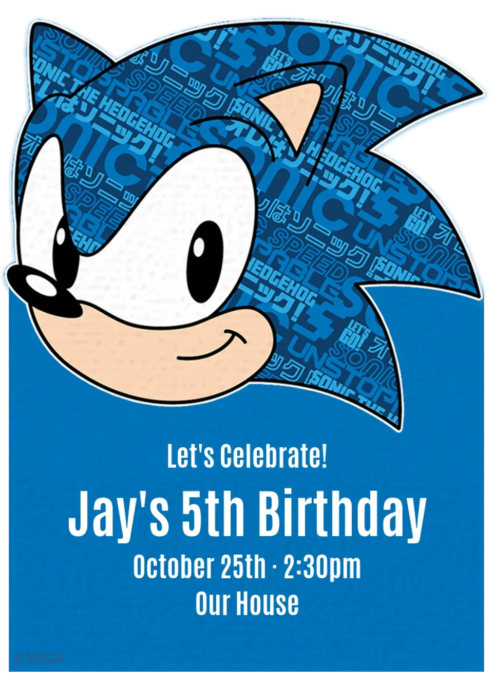 Sonic | Celebrate card image