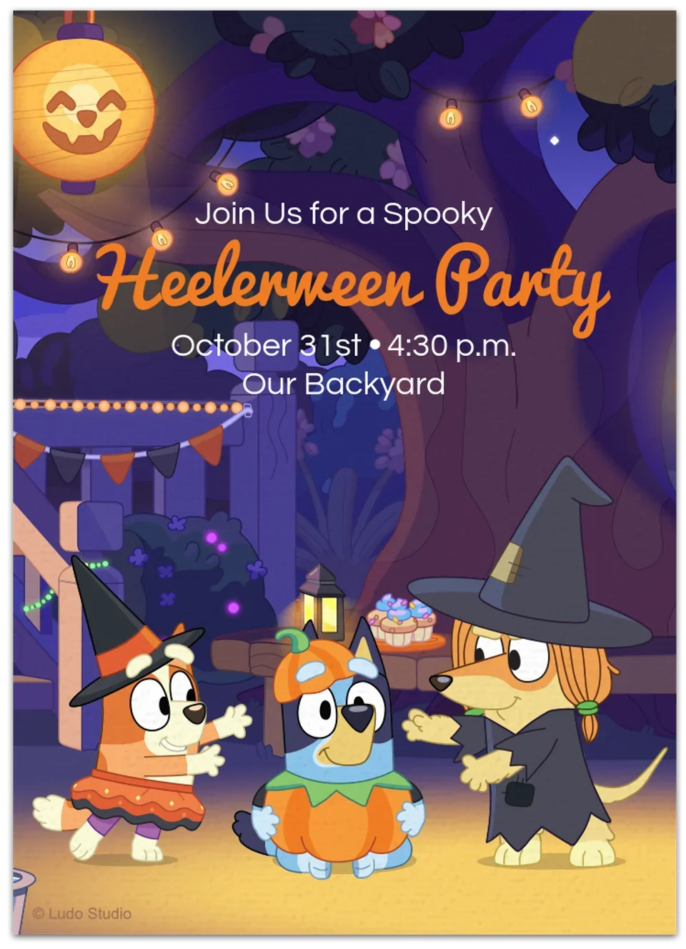 Bluey | Halloween card image