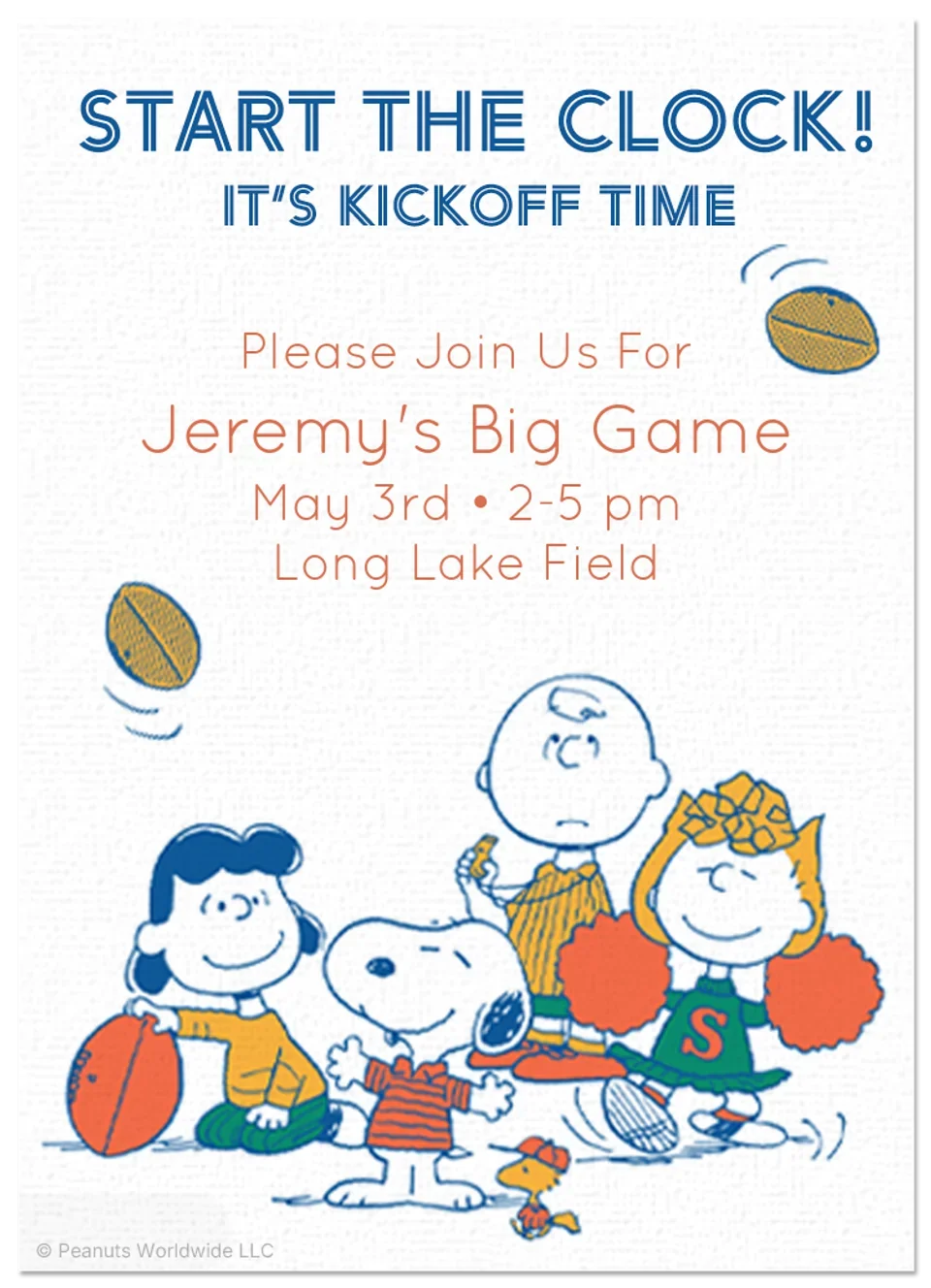 Peanuts | Football card image