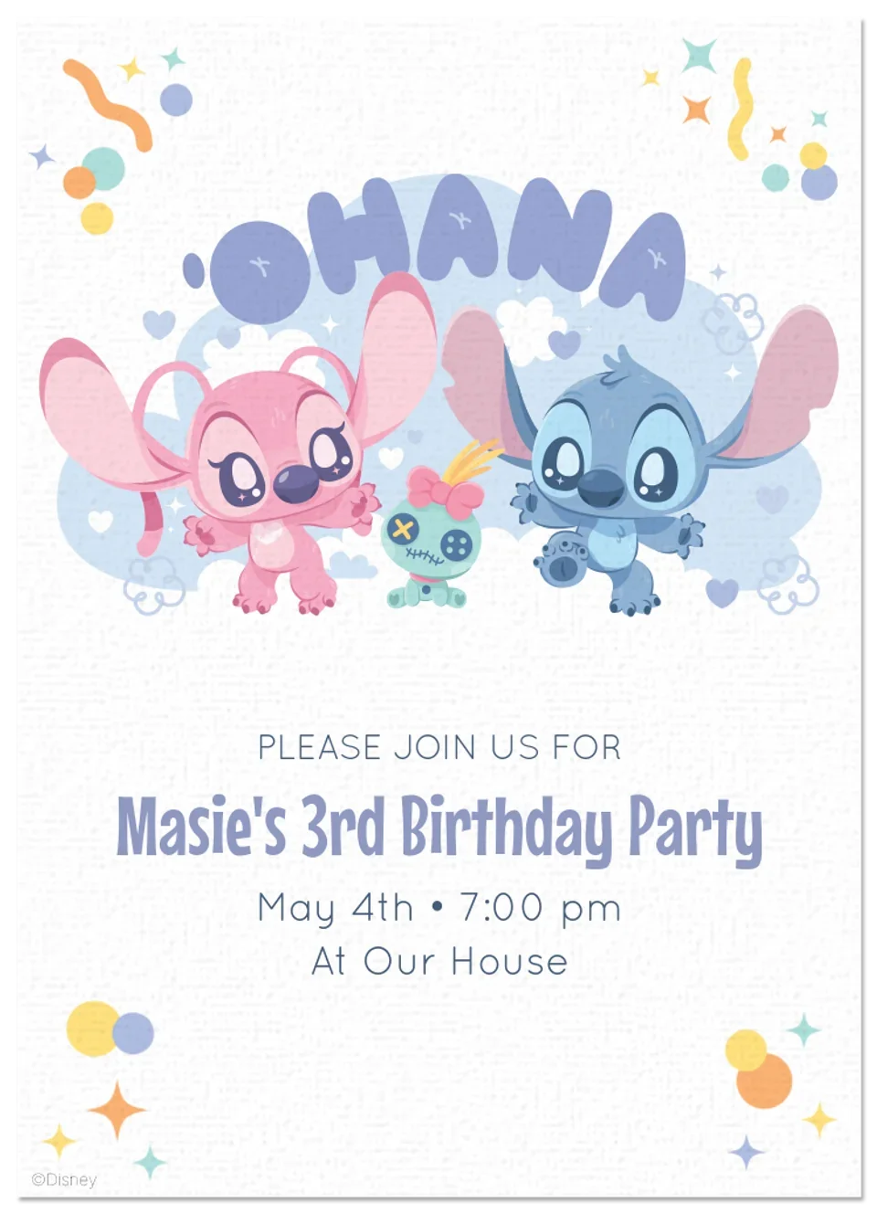 Baby Stitch card image