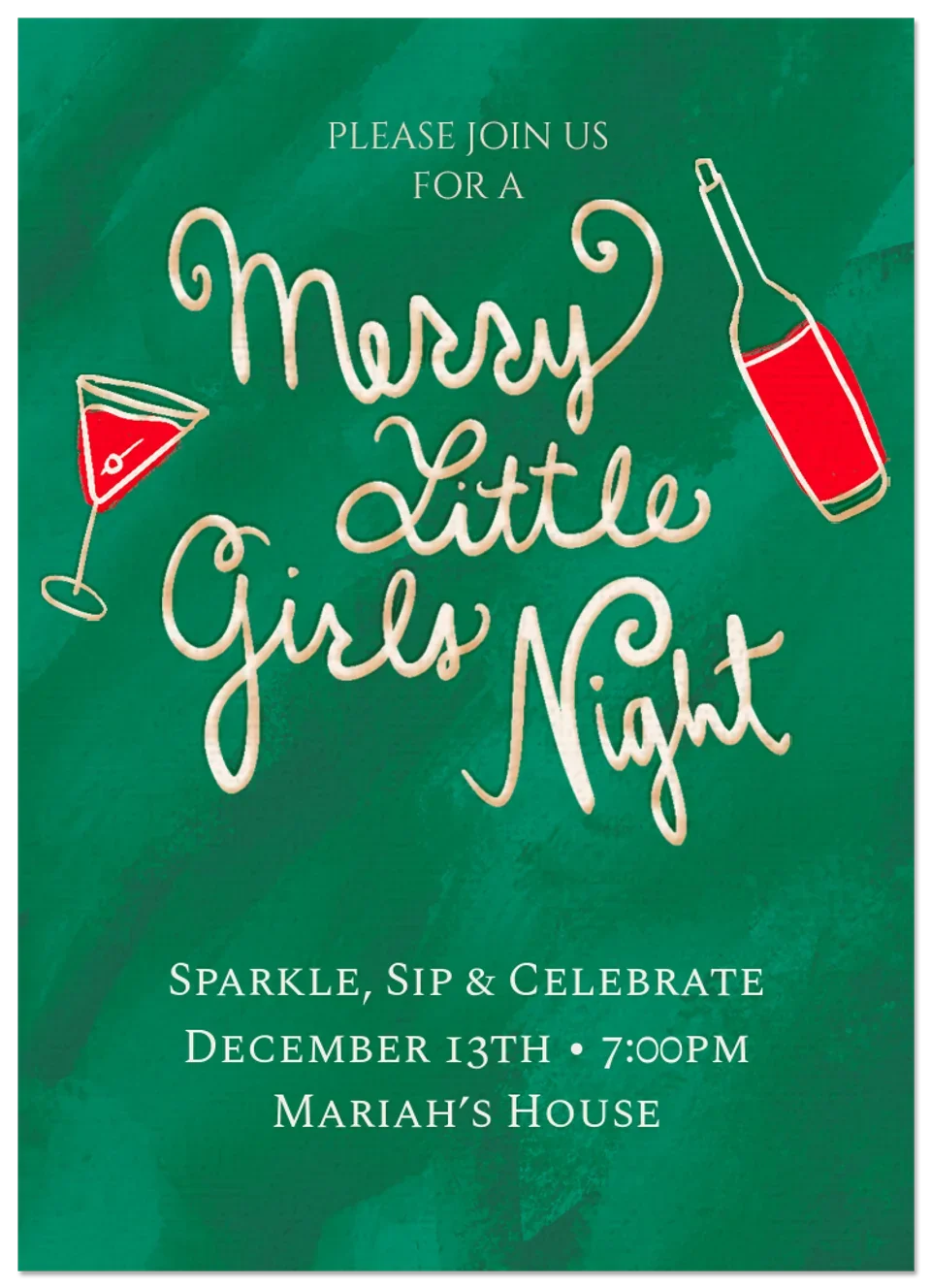 Merry Girls Night card image
