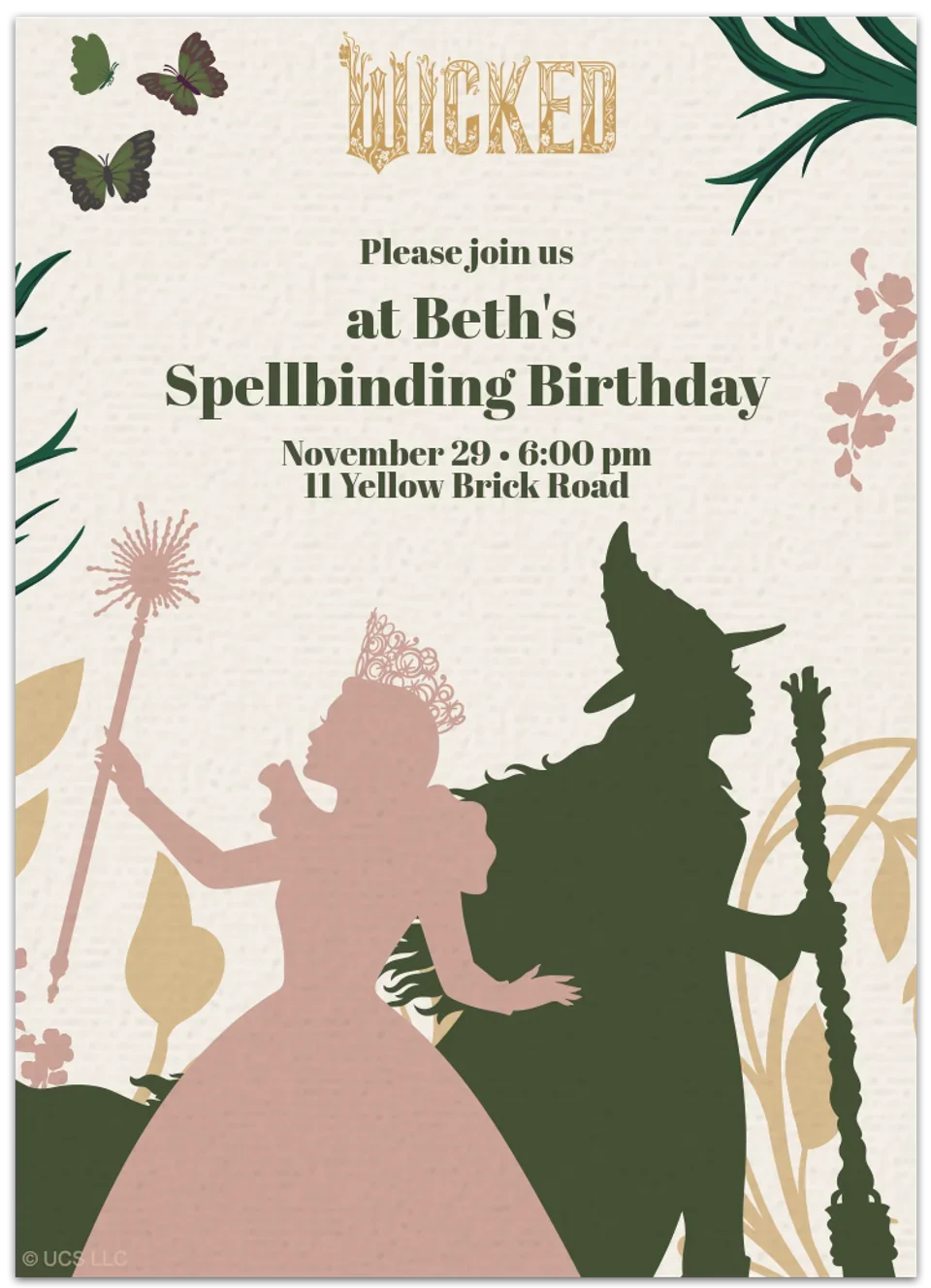 Wicked 2 | Birthday card image