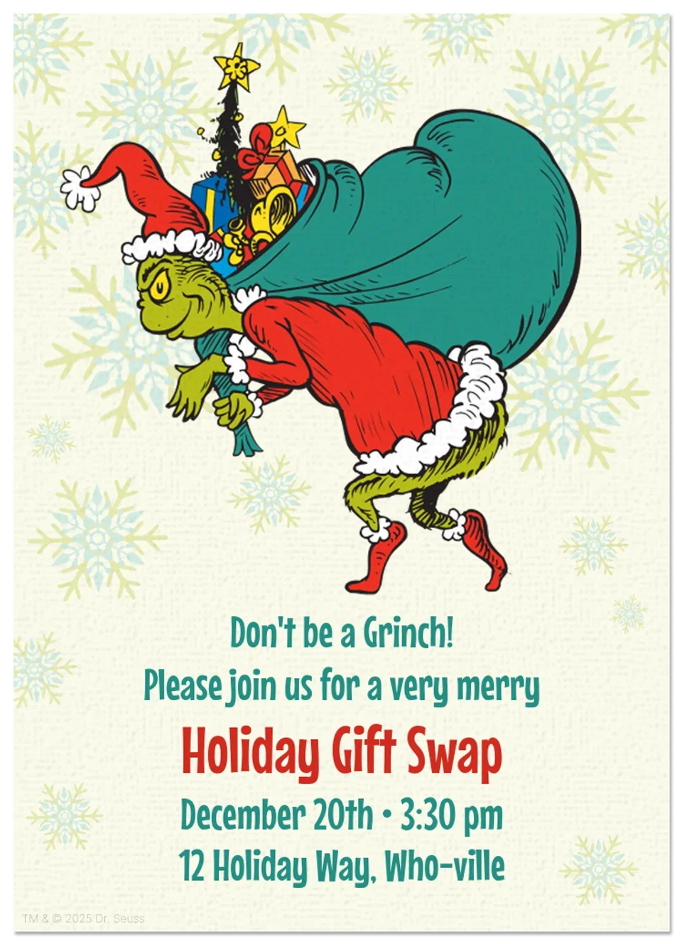 Dr. Seuss | Grinchmas card image