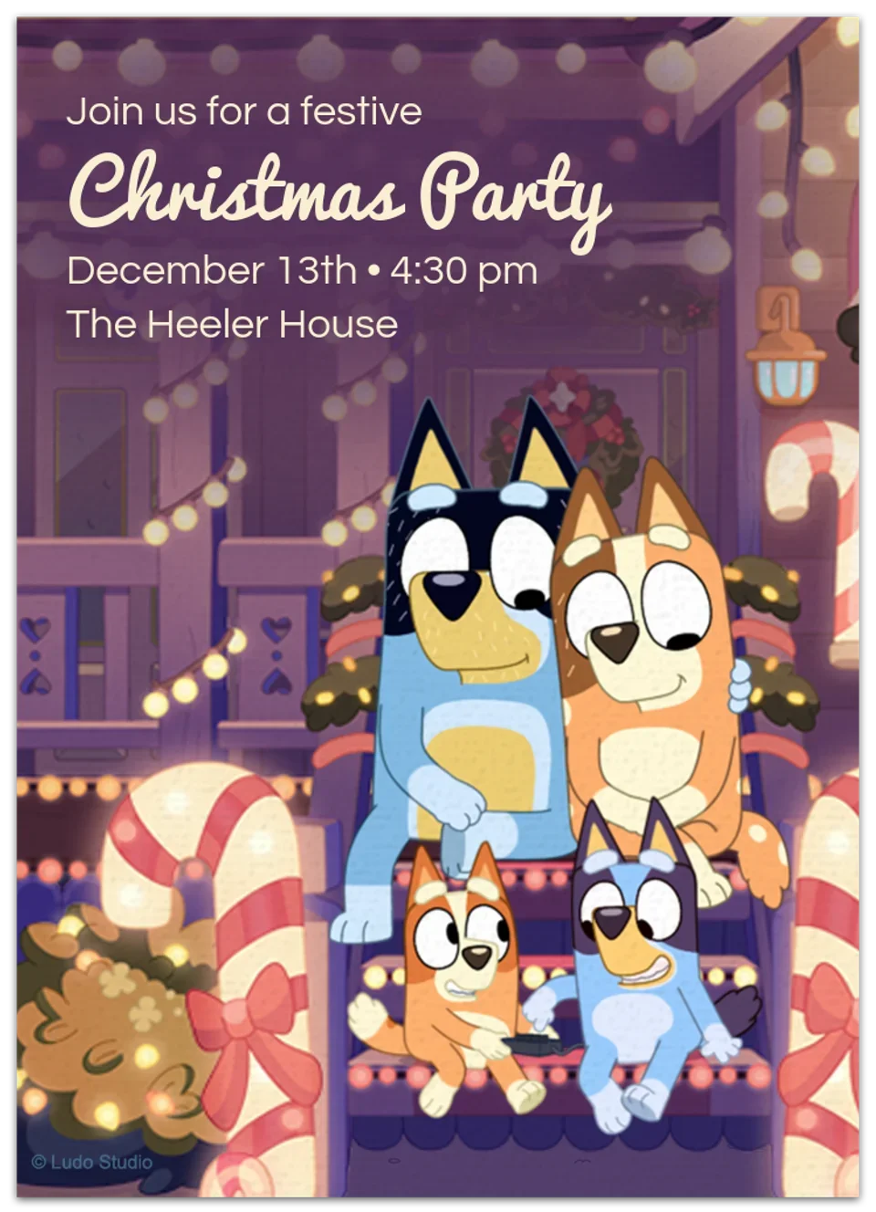 Bluey | Christmas card image