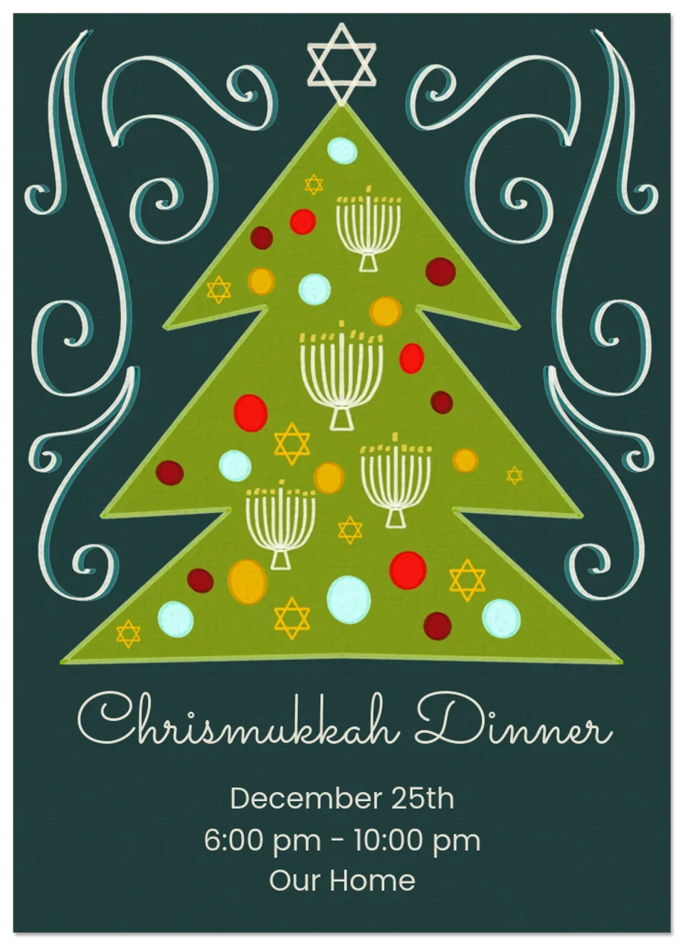 Chrismukkah Tree card image