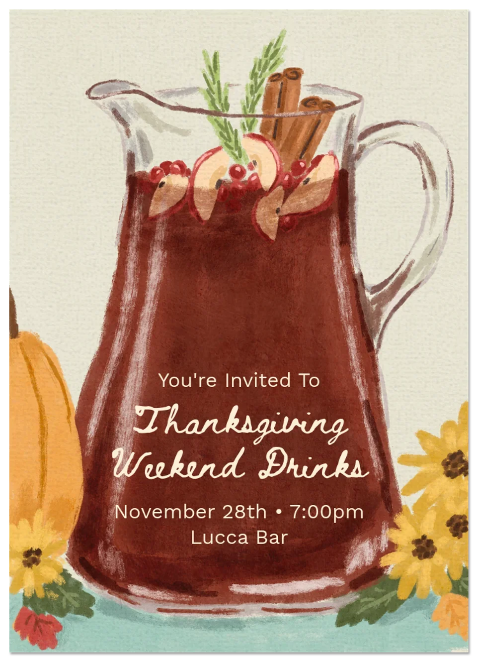 Thanksgiving Cocktails card image