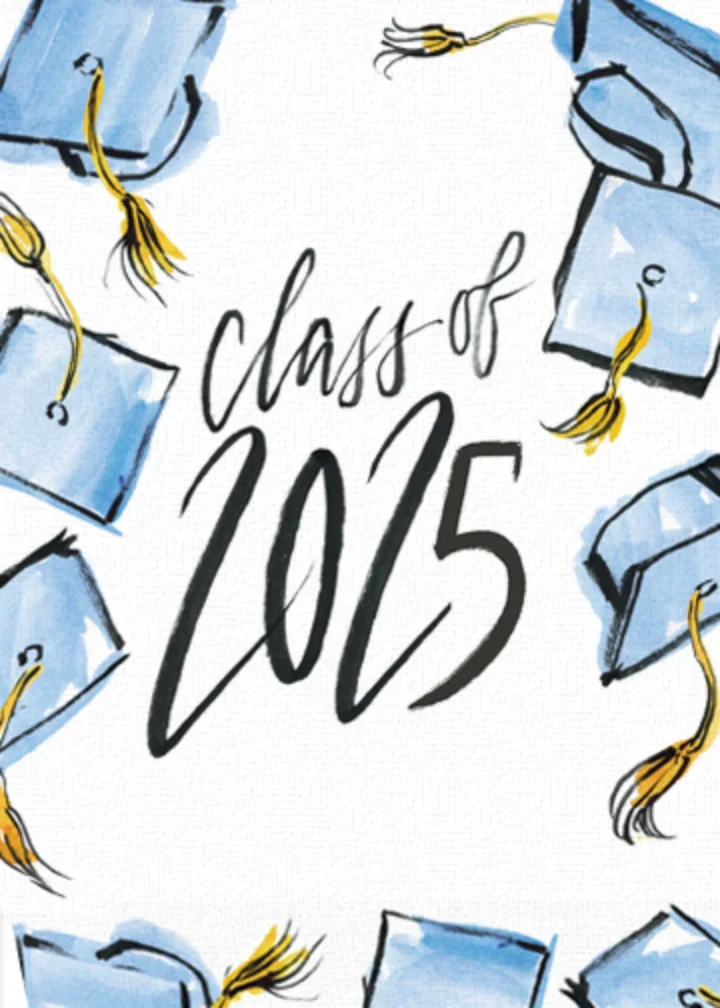 Graduation Cap Watercolor card image