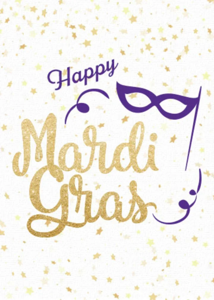 Mardi Gras Sparkle card image
