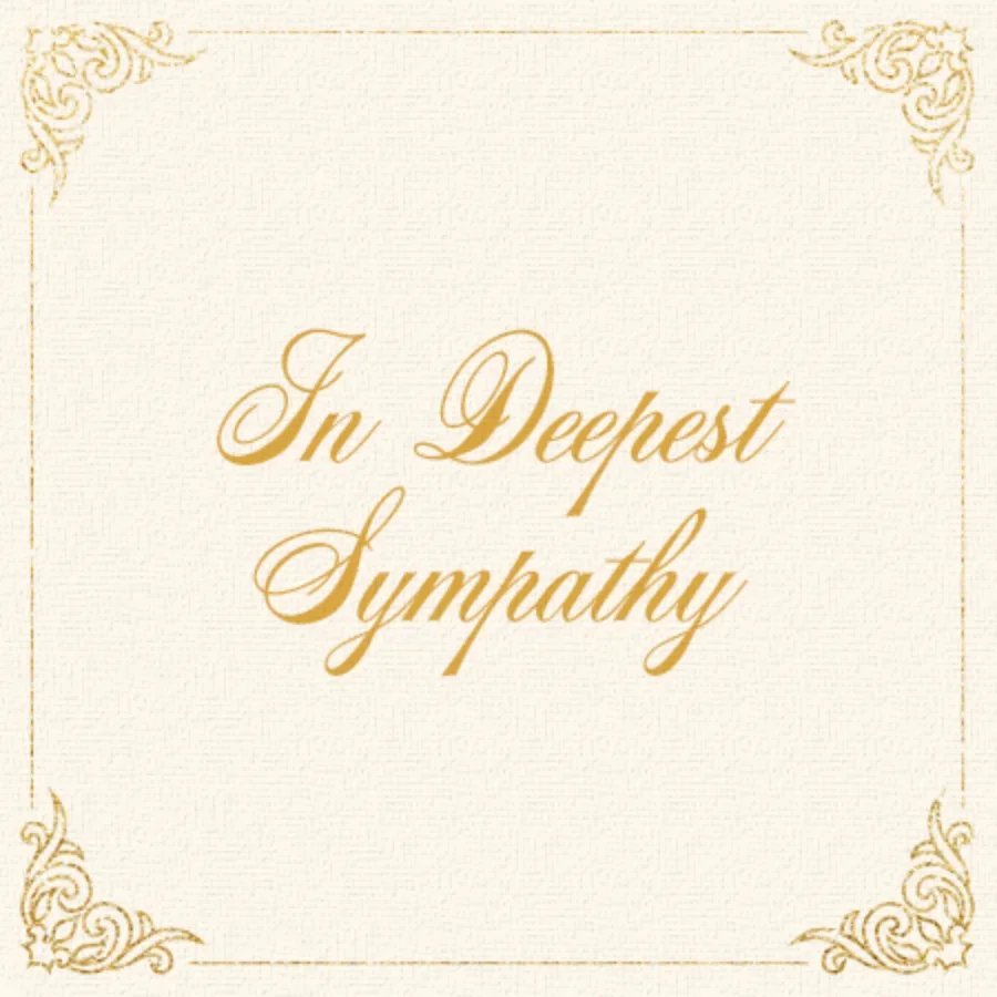 Vintage Sympathy card image