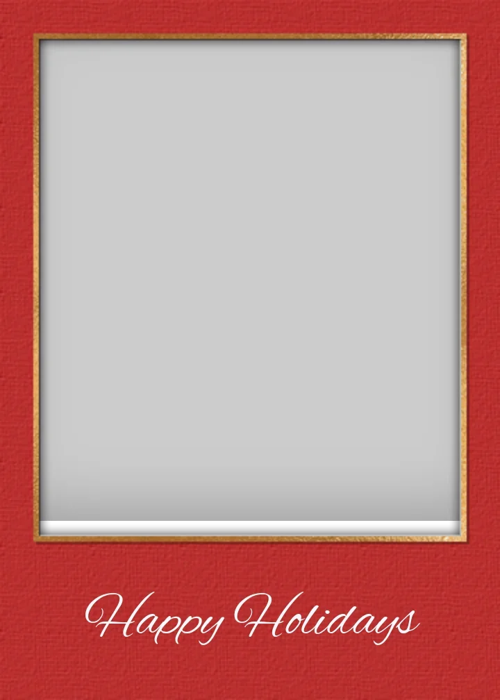 Happy Holiday Family Photo card image