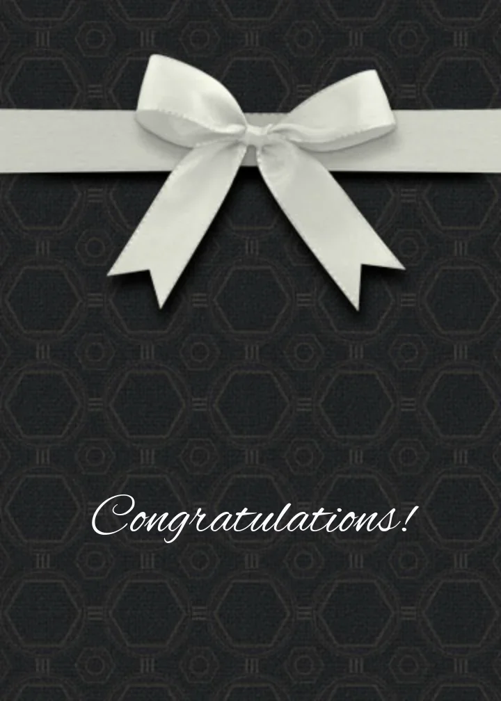 Wedding Bow card image