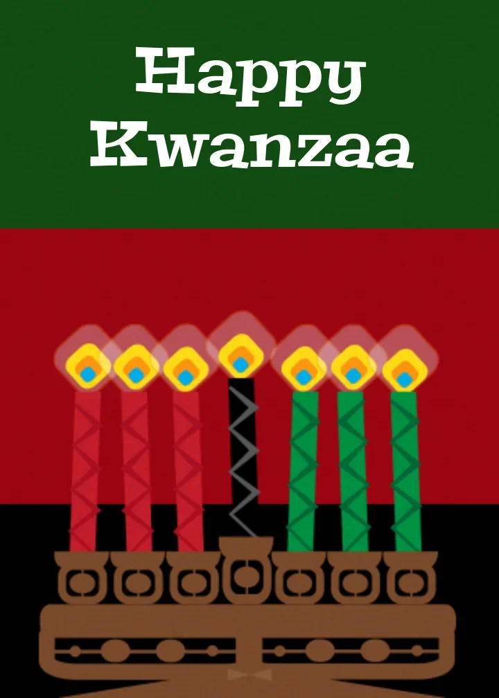 Kwanzaa Colors card image