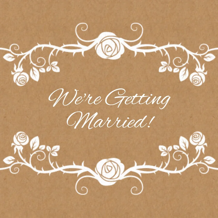 Engagement Floral card image