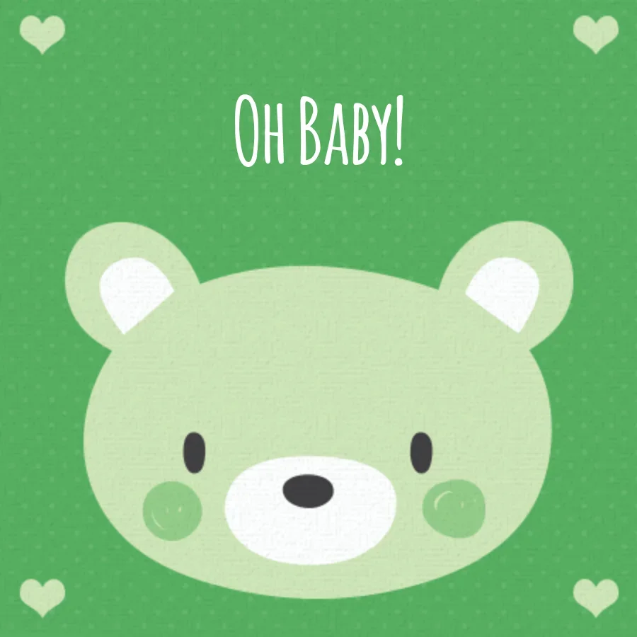 Baby Bear Green card image