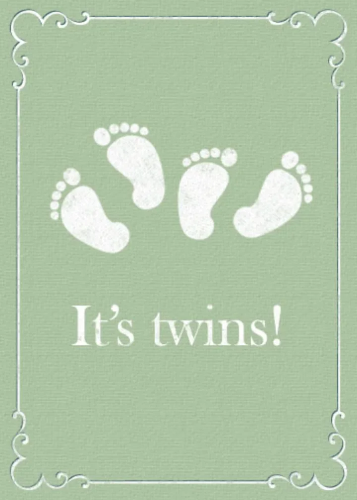 Baby Twins Feet card image