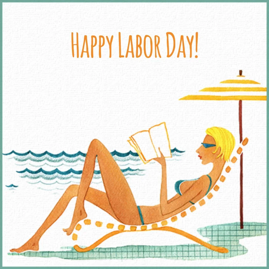 Labor Day Beach Chair card image