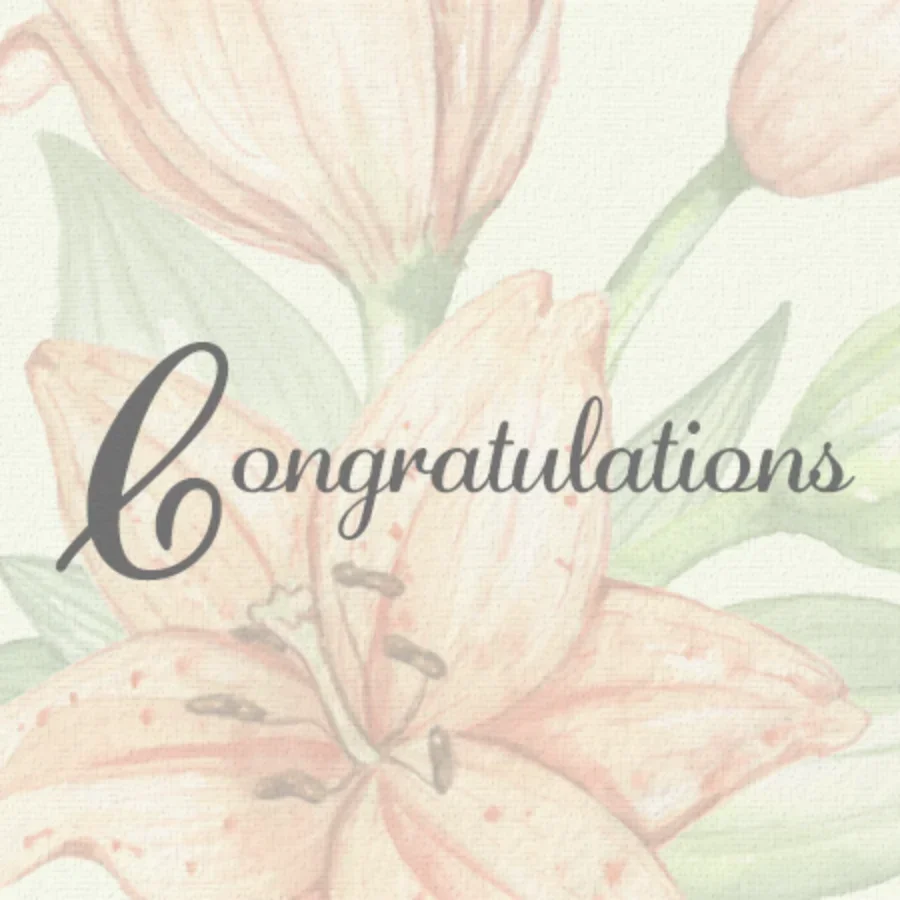 Elegant Congratulations card image