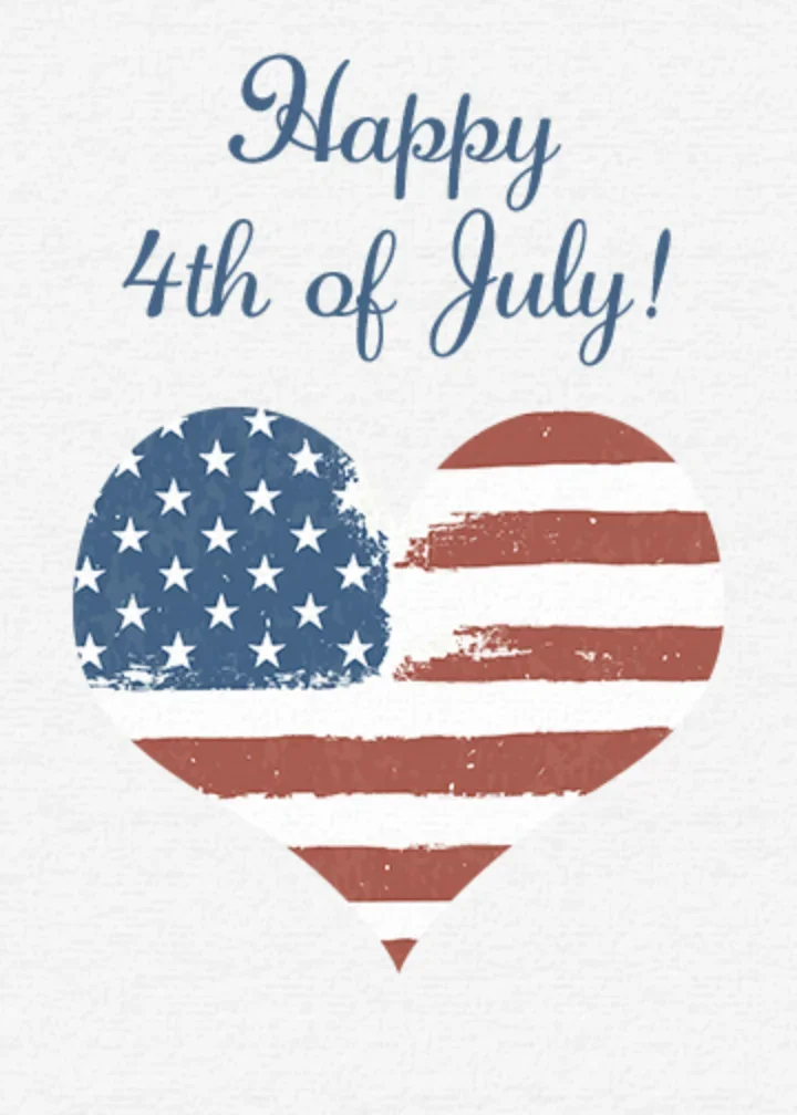 Patriotic Heart card image