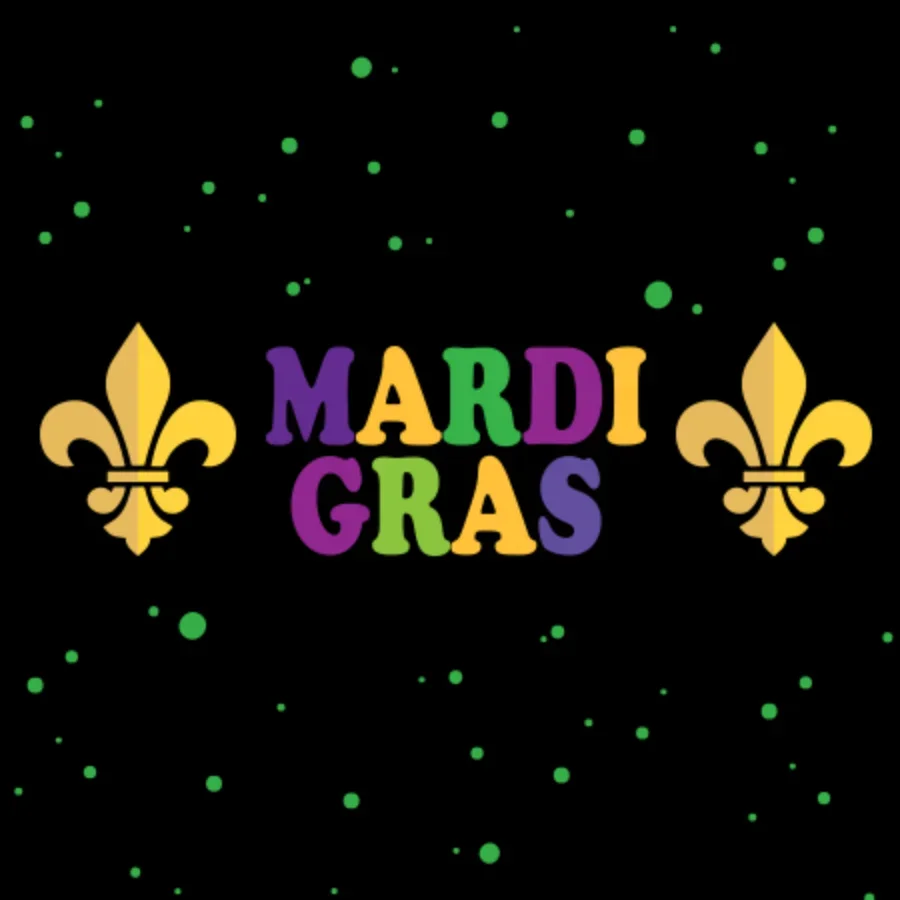 Mardi Gras Fleur de Lis card image