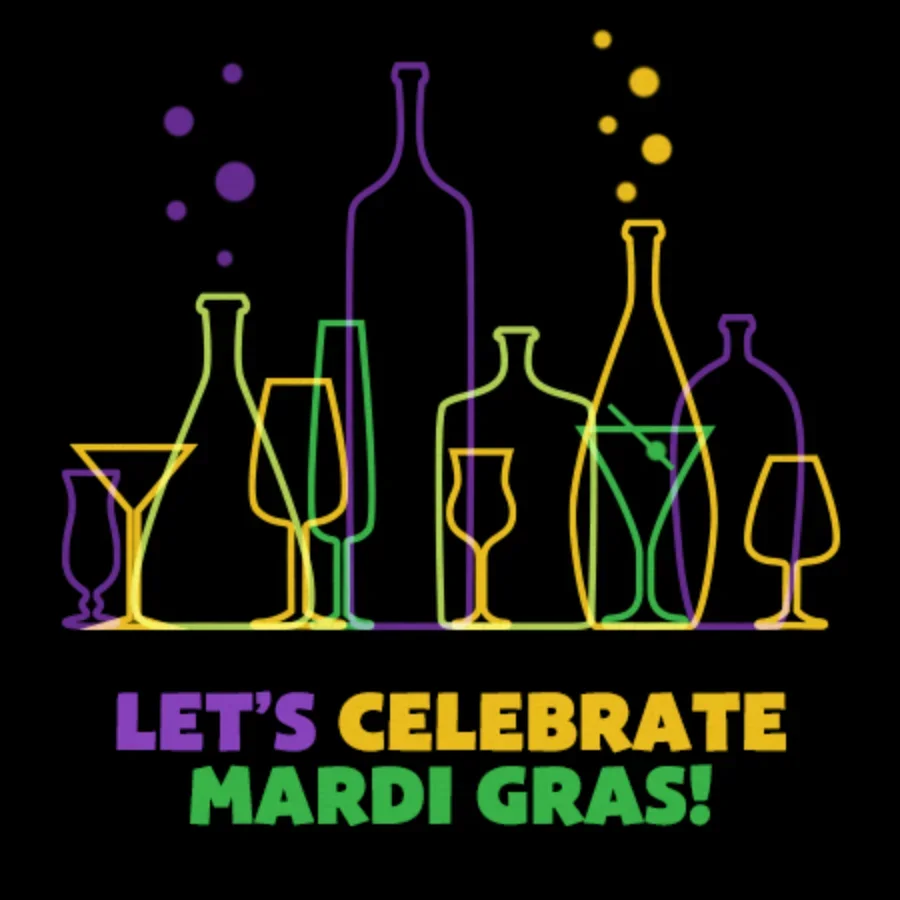 Mardi Gras Toast card image