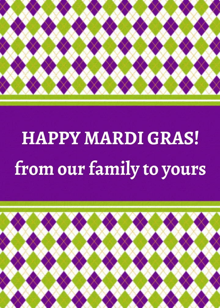 New Orleans Harlequin card image