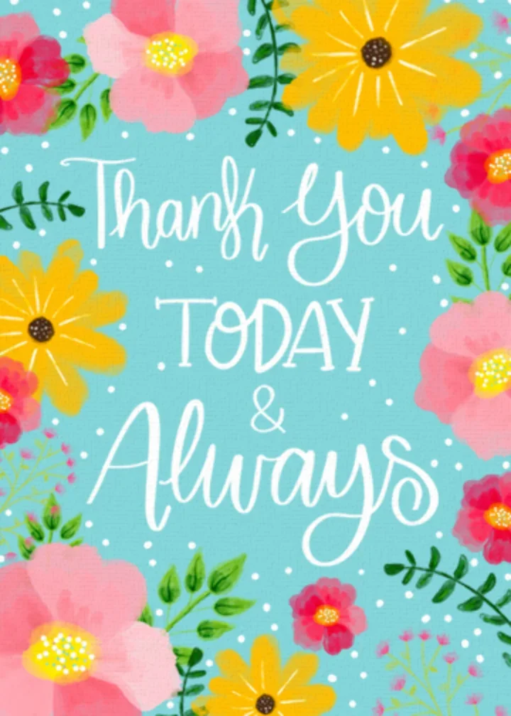 Thank You Today & Always card image