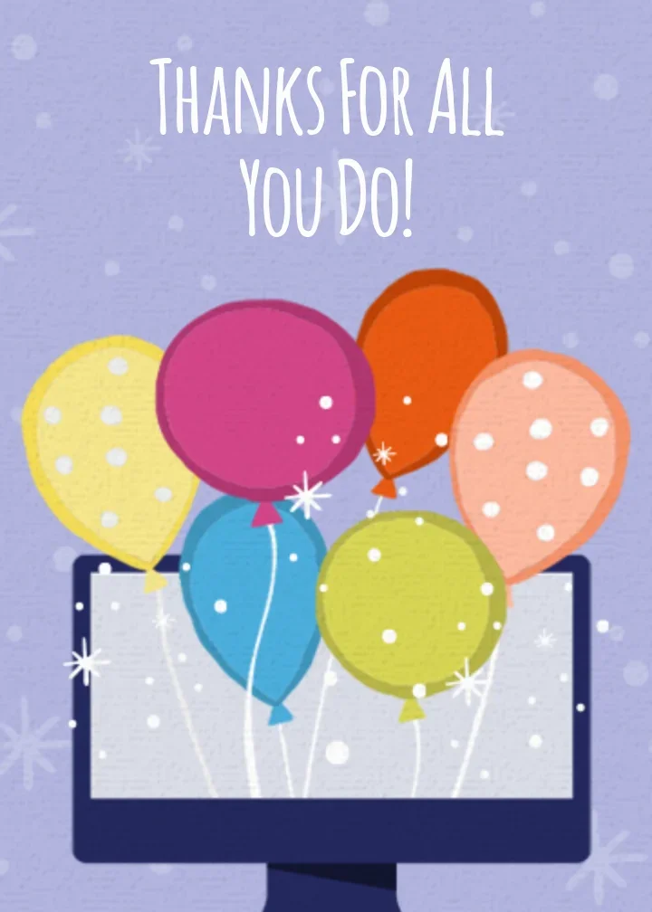 Virtual Employee Balloons card image