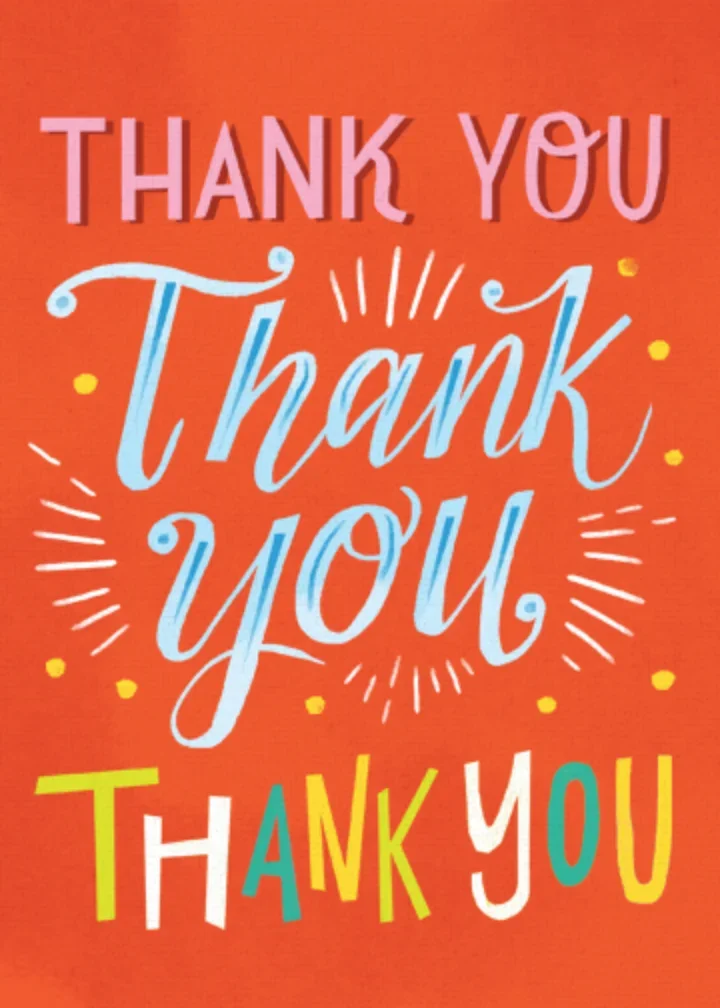 Thank You Thank You Thank You card image