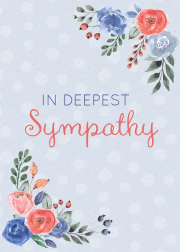 Floral Sympathy card image