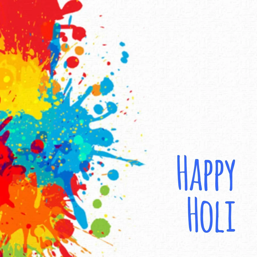 Paint Splatter Holi card image