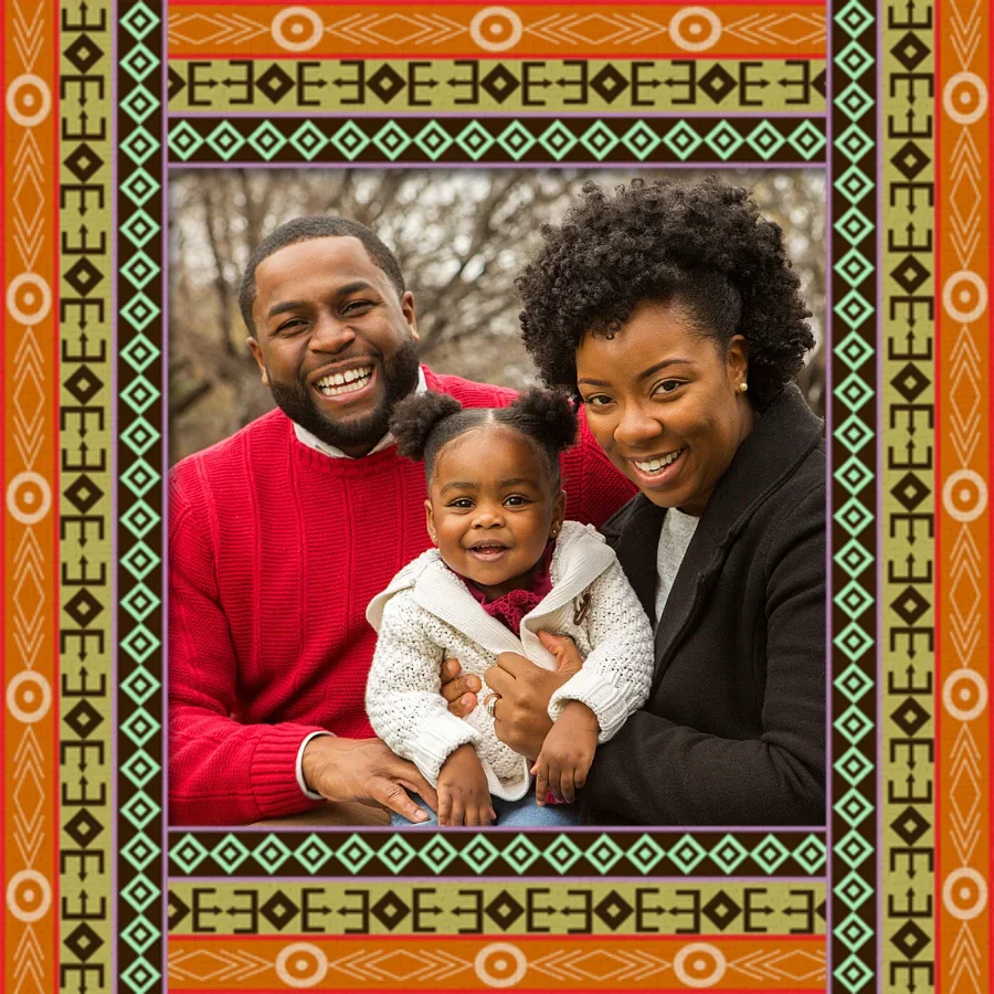 Tribal Pattern Photo card image