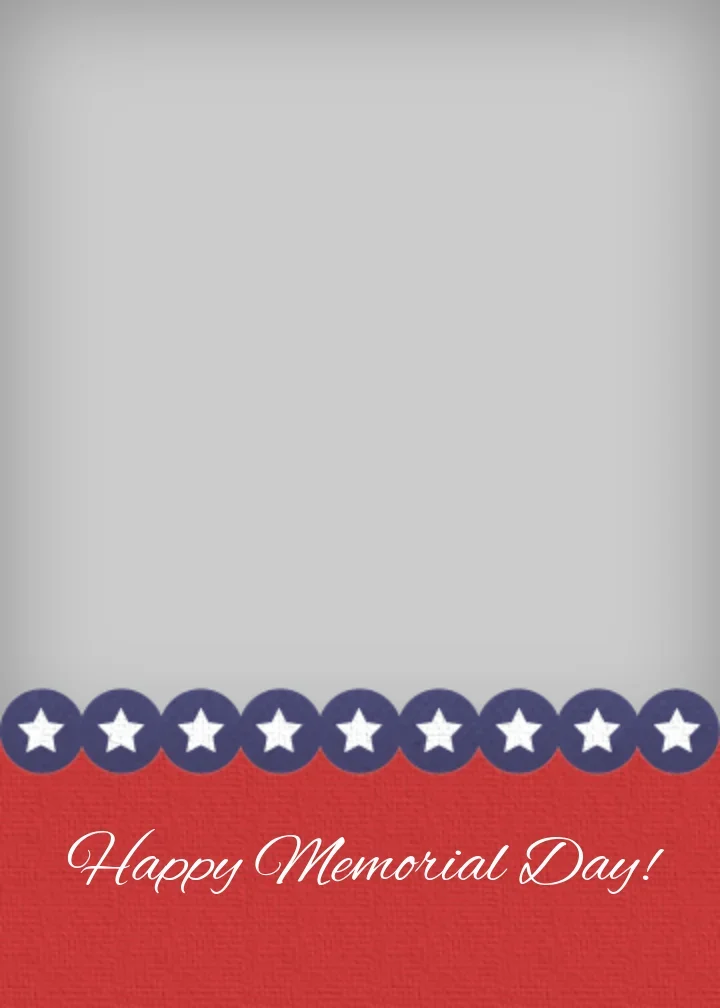 Patriotic Memorial Day Photo card image